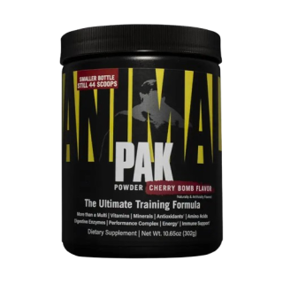 ANIMAL PAK POWDER 342G – UNIVERSAL NUTRITION (12 VITAMINES + 11 MINERAUX + 19 AA + AP COMPLEX, 44 DOSES) 