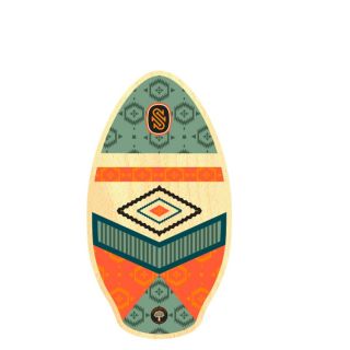 SKIMBOARD SKIMONE 37 95CM NAVAJAUI VERT ORANGE