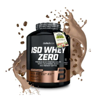 ISO WHEY ZERO POUDRE DE PROTEINE ISOLAT - 1816 G  CAFFE LATTE BIOTECH USA 