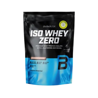 ISO WHEY ZERO 454G BIOTECHUSA – PREMIUM WHEY PROTEIN ISOLATE (22G PROTÉINE, BCAA + L-GLUTAMINE, 18 DOSES, LACTOSE REDUCED 57%, SUGAR FREE, GLUTEN FREE