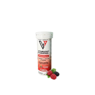 VHEALTH – VITABOOST HYDRATION+ MULTIVITAMINS REDBERRY BOX OF 2 TUBES