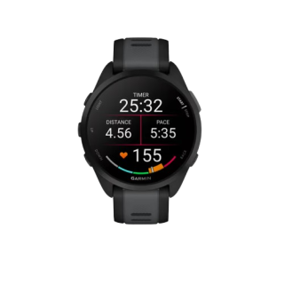 MONTRE CONNECTEE GPS DE RUNNING GARMIN FORERUNNER 165 NOIR/GRIS FONCE