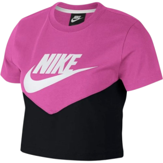 T-SHIRT NIKE LIFESTYLE W NSW HRTG TOP SS SU19 POUR FEMME