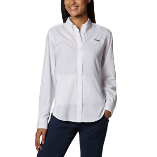 CHEMISE PFG TAMIAMI II L/S - FEMMES BLANC